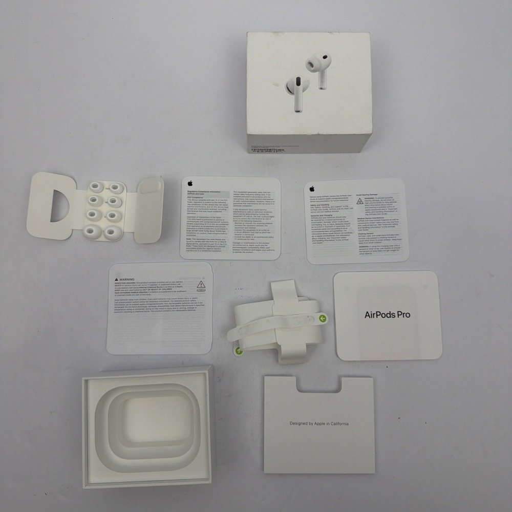 Authentic Apple AirPods Pro 3rd Generation Empty Box + Ear Tips Only